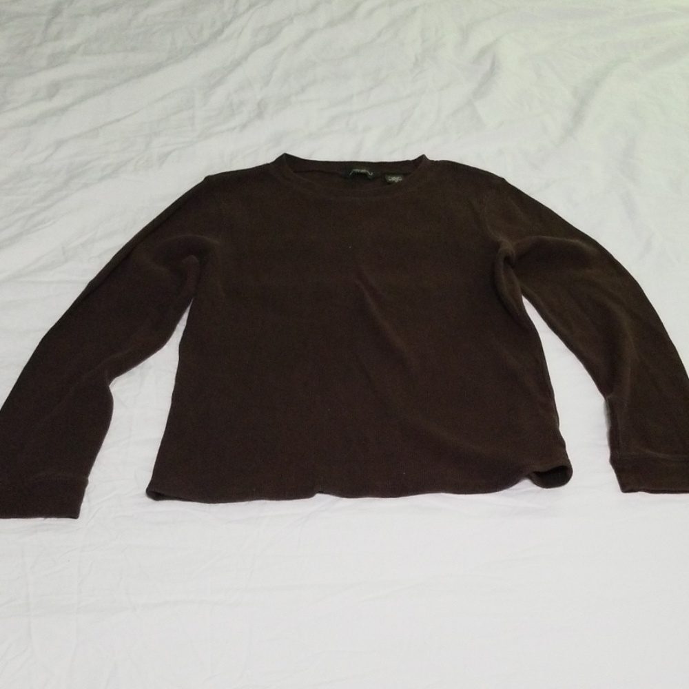 Eddie Bauer Brown Long Sleeve Tee